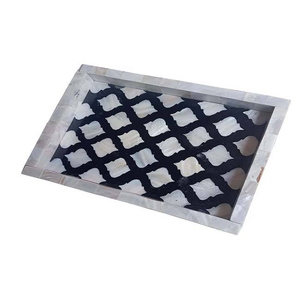 Plateau de service en MOP de qualité supérieure, plateau pour le petit-déjeuner, le thé, le café, les collations, plateau spécial Ramadan Eid, décoration de la maison, plateau cadeau - Product Image 4