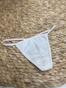 Sous-vêtements en coton biologique de haute qualité, sexy, nouveaux, simples, pour femmes, culotte à taille basse rayée, culottes pour femmes, certifiées GOTS - Product Image 2