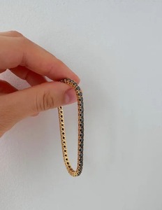 Black Moissanite Diamond <b>Bracelet</b> 925 Sterling Silver Customized <b>Bracelet</b> & Other Moissanite Diamond Jewellery - Product Image 2