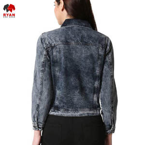 Veste en jean personnalisée Ryan Pro Gear pour femmes, tissu respirant et confortable avec logo personnalisé, coupe classique - Product Image 3