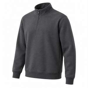 Sudadera de Forro Polar con Cierre de Cremallera al por Mayor para Hombre, con Logotipo Personalizado, Informal, para Invierno - Product Image 4