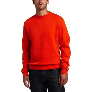 Sudadera de Cuello Redondo Azul Claro para Hombre, Corte Regular, Color Sólido, Felpa de Algodón, Tejido de Punto, Informal, para Otoño, Manga Larga - Product Image 6