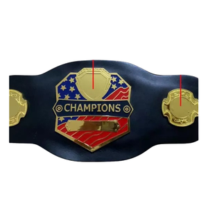Ceinture de champion personnalisable, titre de lutte premium, design drapeau américain, trophée sportif de haute qualité - Product Image 2