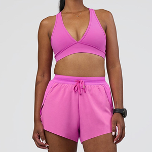 Shorts de sport taille mi-haute personnalisables pour femmes – Confortables en polyester et élasthanne – Vêtements de mode – Couleur et logo personnalisables - Product Image 5
