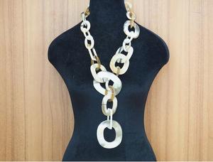 Collar de Cuerno de Búfalo de Primera Calidad MN EXPORTS, Cadena de Eslabones Hecha a Mano, Modelo MNE-1504 Uttar - Product Image 1