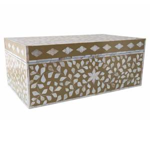 New Arrival Modern Handcrafted <b>Floral</b> Pattern Bone Inlay Jewelry & Trinket Storage <b>Box</b> - Product Image 6