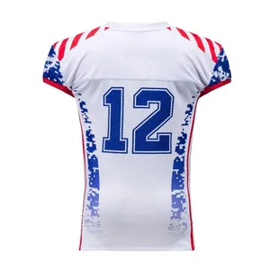 Nouvelle conception OEM 2026 – Maillot de football américain personnalisé respirant avec logo sur mesure par sublimation – Vente en gros - Product Image 3