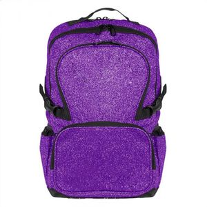Sac à dos de cheerleader scintillant avec grand rangement et organisateur multi-couches pour chaussures de danse, pompons, uniformes et équipement d'entraînement - Product Image 6