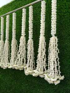 Guirnalda Colgante de Flores de Mogra, Jazmín, Tuberosa y Rosa para Decoración de Bodas, Mandap, Escenarios, Templos, Festivales, Nikah y Seemantham - Product Image 2