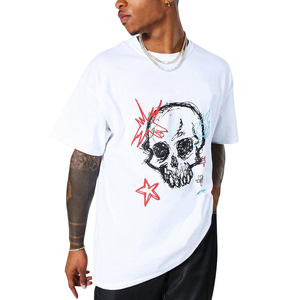 Camisetas de Manga Corta con Cuello Redondo para Hombre, Personalizables OEM, 100% Algodón, Impresión de Serigrafía Duradera, Camisetas de Alta Calidad para Hombre - Product Image 1