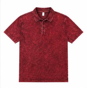 Men's <b>Red</b> Short Sleeve Cotton Oxford for Shirt Solid Color Button Casual Style Regular Fit Comfortable Knitted Washed <b>Fabric</b> - Product Image 1