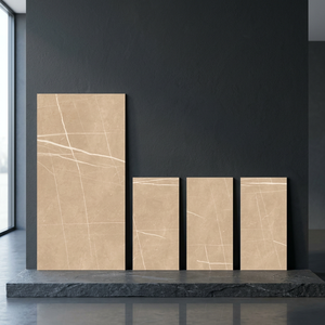Carreaux de sol et de mur en porcelaine polie effet marbre gris Pulpi 800x1600 mm, design grand format premium - Product Image 2