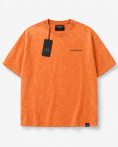 เสื้อยืดออกกำลังกายผู้ชายแบบย้อมสีเอซิด ขายส่ง รับออกแบบโลโก้ ไซส์ใหญ่ สไตล์วินเทจ ผ้าฝ้าย 100% เนื้อหนา - Product Image 6
