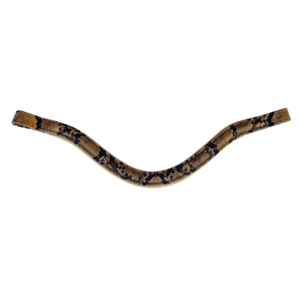 Fronture en cuir véritable pour cheval, accessoire de bride anglaise, avec clous métalliques à rangée unique, pour équipement d'équitation de concours classique - Product Image 1