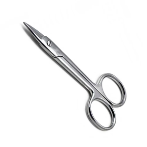 Tijeras Profesionales para Cutículas con Mango Antideslizante, Curvas y Afiladas, Ligeras, Reutilizables, de Acero Inoxidable de Alta Calidad - Product Image 1