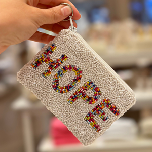 Petite bourse à monnaie en toile de coton brodée avec des perles, design nostalgique, pour les filles de petite ville |   Pochette en strass en gros |   Personnalisation OEM - Product Image 2