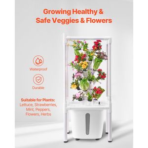 Sistema di Coltivazione Idroponica Verticale a 6 Livelli con 30 Cialde, Giardino Idroponico Domestico con Luce, Pompa d'Acqua, Aeroponica e Batteria Intelligente da 6000mAh - Product Image 5
