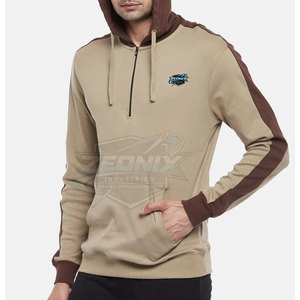 Sudadera con Capucha y Media Cremallera para Hombre, Corte Regular, 100% Algodón, Invierno, Nuevo Diseño 2026, Alta Calidad - Product Image 2
