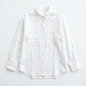<b>White</b> Oversized Loose Fit <b>Long</b> <b>Sleeve</b> <b>Women's</b> <b>T</b>-<b>Shirt</b> Cotton Knitted O-Neck Blank <b>Shirt</b> Custom Logo Casual Wear 220g - Product Image 1