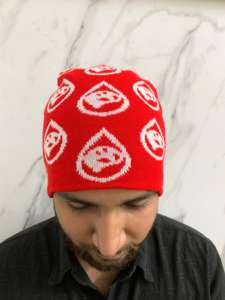 Gorro de Punto Acrílico Unisex con Diseño de Araña Jacquard, sin Puño, Gorro de Invierno Corto de Acrílico con Logotipo Personalizado al por Mayor para Hombre - Product Image 6