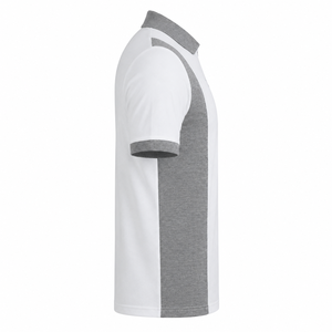 Polo de rendimiento personalizado para hombre, 220GSM, algodón, poliéster reciclado, piqué de nido de abeja, cremallera de cuarto, puños acanalados, OEM - Product Image 1
