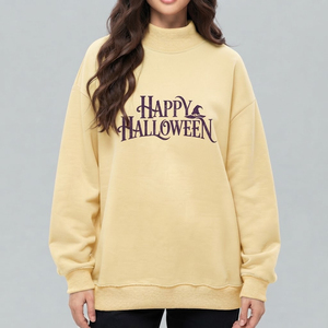 เสื้อสเวตเชิ้ตผู้หญิงลายกราฟิกโครงกระดูกสำหรับเทศกาล Trick or Treat ผ้าฝ้ายเนื้อนุ่ม สวมใส่สบาย เหมาะสำหรับฤดูใบไม้ร่วง ขายส่งเสื้อผ้าสเวตเชิ้ตผู้หญิง - Product Image 4
