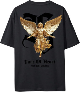 เสื้อยืดพรีเมียมทรงปกติ แขนสั้น ผ้าฝ้าย 100% เป็นมิตรต่อสิ่งแวดล้อม ระบายอากาศได้ดี สำหรับผู้ชายและผู้หญิง - Product Image 1