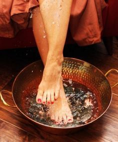 Elegante Tazón de Pedicura de Cobre, Recipiente Premium para Remojar los Pies, Spa Profesional, Decoración de Belleza, Artesanía Metálica - Product Image 1
