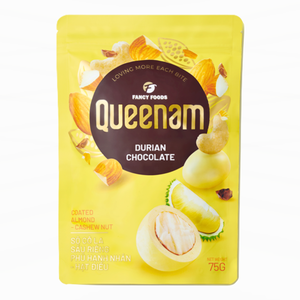 Dragées en gros, chocolat au durian, amandes et noix de cajou enrobées de chocolat, 75g, bonbons HALAL, fabricant OEM/ODM, expédition mondiale - Product Image 1