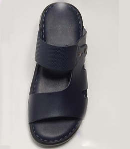 Men's Genuine Leather <b>Slides</b> PU Sole Breathable Summer <b>Slip</b>-On Fashion Trend 2026 Wholesale OEM Custom Logo New Style Footwears - Product Image 3
