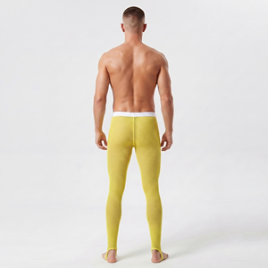 Leggings transparents sexy pour hommes, 100% polyester, legging en maille transparente, pantalon en maille transparente à taille élastique pour hommes - Product Image 2