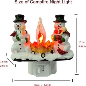 Luce Notturna 3D in Resina a Forma di Candela Senza Fiamma a Tema Pupazzo di Neve, Perfetta Decorazione Natalizia per la Camera da Letto - Product Image 6