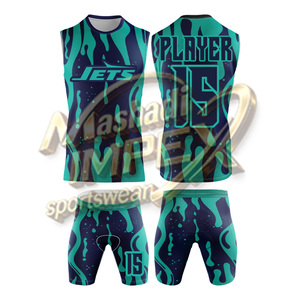 Camiseta de Fútbol Americano Personalizada con Nombre de Equipo, Uniformes Deportivos Hechos a Medida 7v7/7on7, Impresión Frontal, Transpirable, de Secado Rápido, Antibacteriano - Product Image 5