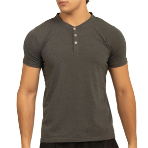 Camisa de Hombre con Logotipo Personalizado, Manga Corta, Corte Ajustado, 100% Algodón Tejido, Cuello con Botones, Secado Rápido, Transpirable, Ropa Casual para Exteriores, OEM - Product Image 1