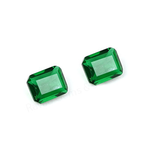 Best Selling Green <b>Quartz</b> 10x12mm Octagon Cut Briolette Faceted Loose Gemstone Cabochon for Silver Jewelry Making Earrings <b>Rings</b> - Product Image 1