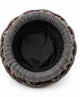 Penjualan Panas Topi Afghan Pria Cokelat Muda Wol Murni Pakol Tradisional Buatan Tangan Chitrali Topi Musim Dingin Lembut Hangat Penutup Kepala Pria Topi Afghan