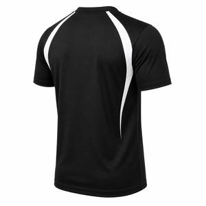 เสื้อยืดผู้ชายทรงสปอร์ต สีดำขาว แขนสั้น คอกลม แห้งเร็ว เป็นมิตรกับสิ่งแวดล้อม ทรงปกติ ความยาวปกติ ผ้าถัก โพลีเอสเตอร์ 100% - Product Image 5