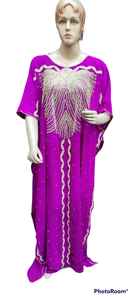 Caftán Marroquí, Hermoso Caftán de Colores, Caftán Tradicional Musulmán, Trabajo Hecho a Mano con Cuentas de Piedra, Nuevo Diseño Marroquí 2026 - Product Image 3