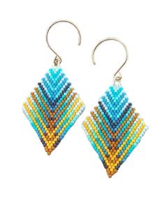Women's Embroidered <b>Beads</b> Tassel <b>Fringe</b> Drop Earrings Fashionable Statement Accessory for Anniversary by MD HANDICRAFTS - Product Image 1
