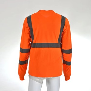 เสื้อเชิ้ตทำงานแขนยาวทรงปกติสำหรับผู้ชาย เสื้อเชิ้ตยูนิฟอร์มอุตสาหกรรมแบบมองเห็นได้ชัดเจนพร้อมแถบสะท้อนแสง - Product Image 2