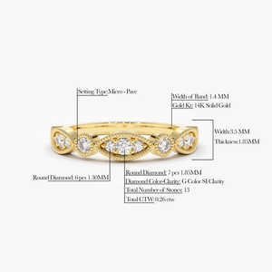 Anillo de Compromiso de Lujo Estilo Vintage con Moissanita, Plata de Ley 925, Chapado en Oro de 14k, Joyería Perfecta para Fiestas - Product Image 4