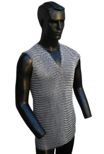 Gilet de carrosserie médiévale en maille de 10 mm en aluminium, sans manches, pour chevalier, cosplay, reconstitution historique, costume léger - Product Image 5