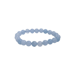 <b>Silver</b> Aquamarine <b>Beaded</b> Bracelet Romantic Style Wedding Gift Unisex Everyday Wear Jewelry - Product Image 3