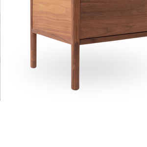 Modern Minimalist Solid Wood <b>6</b>-<b>Drawer</b> Nightstand Eco-Friendly Handmade Storage Cabinet Natural Finish Bedroom Villa Living Room - Product Image 2