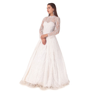 Vestidos de Novia 2026, Blancos, con Bordado y Forro de Satén, para Fiestas, Nuevos, Personalizados, Fabricante Indio - Product Image 5