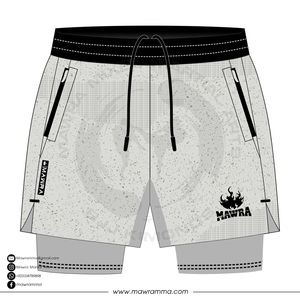 Pantalones cortos de lucha MMA 2 en 1 para hombre, pantalones cortos de entrenamiento transpirables de secado rápido con forro de compresión, pantalones cortos de fitness con cintura elástica - Product Image 5