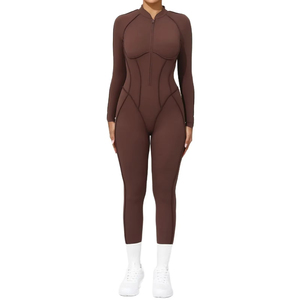 Conjunto Deportivo de 2 Piezas para Mujer, Pantalones de Yoga a Cuadros de Cintura Media y Chaleco, para Verano, Correr al Aire Libre, Gimnasio, Secado Rápido, Transpirable y Ligero - Product Image 1
