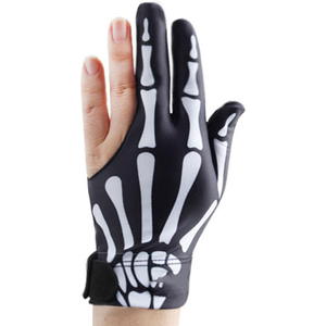 Three Finger Snooker Gloves Nylon Spandex Blend Breathable Open Thumb Index Design Pool Cue - Product Image 1
