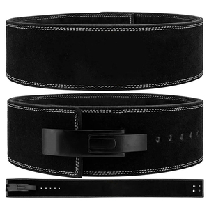 Top Selling Comfortable Back Support Lever <b>Belts</b> Genuine Leather Adjustable Lever Weight Lifting <b>Belt</b> With Steel Buckle - Product Image 1