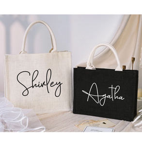 Bolsa de Compras Reutilizable de Fibra de Yute Ecológica y Sostenible con Asas Resistentes - Product Image 4